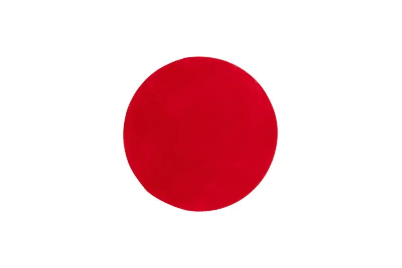 Soft Wilton-tæppe Rundt 200 cm - Rød - Tekstiler - Tæpper - Moderne tæppe - Mønstrede tæpper