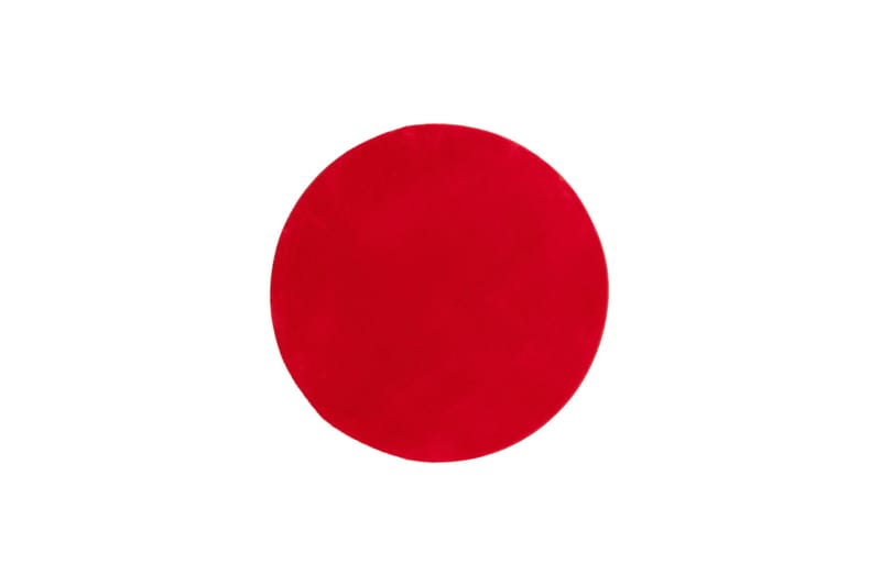 Soft Wilton-tæppe Rundt 240 cm, Rød