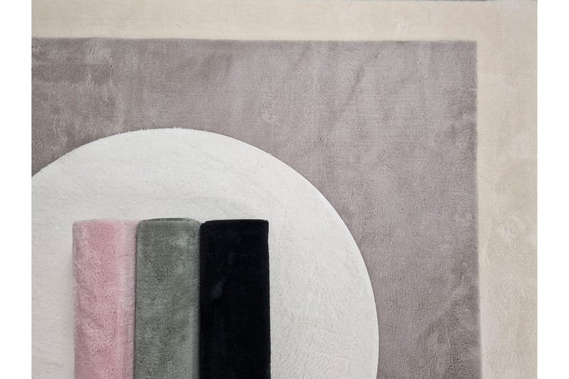 Softina Wilton-tæppe Rundt 160 cm - Grøn - Tekstiler - Tæpper - Moderne tæppe - Mønstrede tæpper