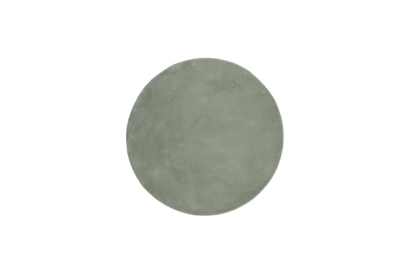 Softina Wilton-tæppe Rundt 160 cm - Grøn - Tekstiler - Tæpper - Moderne tæppe - Mønstrede tæpper