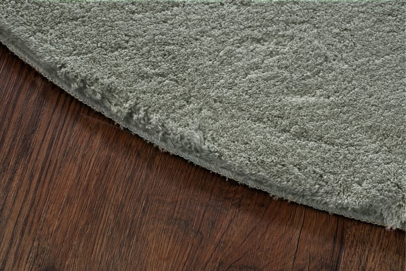 Softina Wilton-tæppe Rundt 160 cm - Grøn - Tekstiler - Tæpper - Moderne tæppe - Mønstrede tæpper