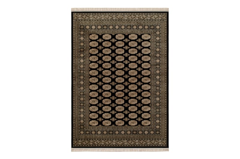 Teheran Wiltontæppe Rektangulær 160x230 cm - Sort - Tekstiler - Tæpper - Moderne tæppe - Mønstrede tæpper