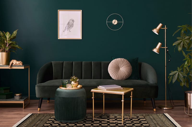 Teheran Wiltontæppe Rektangulær 160x230 cm - Sort - Tekstiler - Tæpper - Moderne tæppe - Mønstrede tæpper