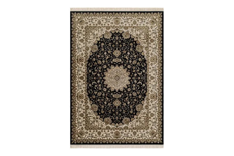 Teheran Wiltontæppe Rektangulær 160x230 cm, Sort