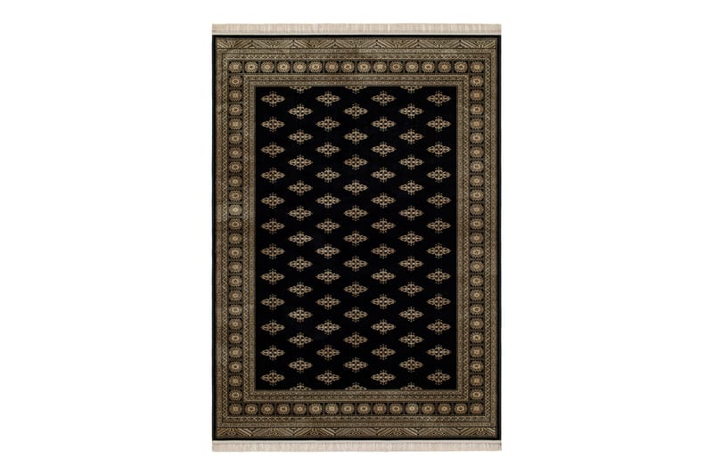 Teheran Wiltontæppe Rektangulær 200x300 cm - Sort - Tekstiler - Tæpper - Moderne tæppe - Mønstrede tæpper