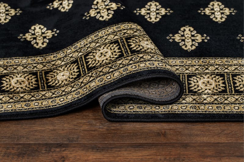 Teheran Wiltontæppe Rektangulær 240x330 cm - Sort - Tekstiler - Tæpper - Moderne tæppe - Mønstrede tæpper