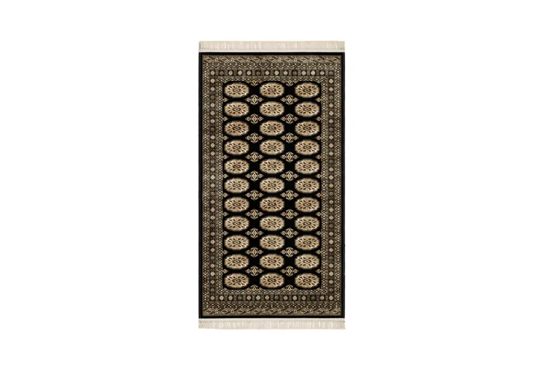 Teheran Wiltontæppe Rektangulær 80x250 cm, Sort