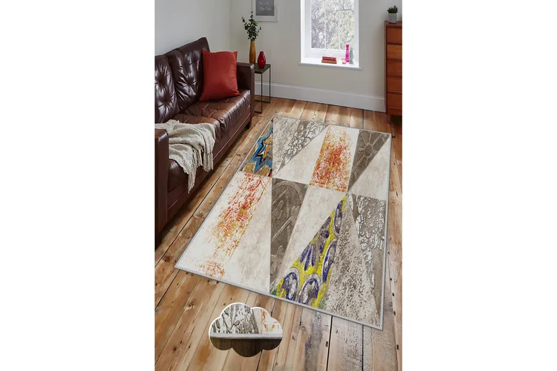 Tolunay Tæppe 100x150 cm, Flerfarvet