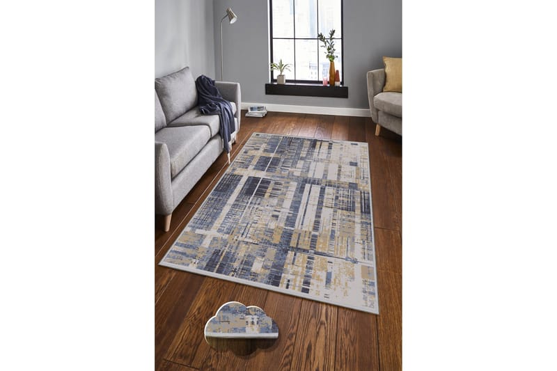 Tolunay Tæppe 100x150 cm - Flerfarvet - Tekstiler - Tæpper - Moderne tæppe - Mønstrede tæpper