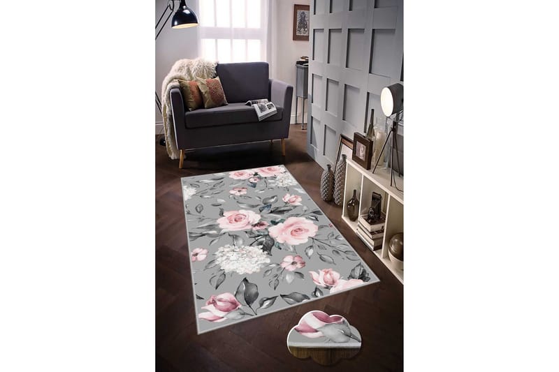 Tolunay Tæppe 100x200 cm - Flerfarvet - Tekstiler - Tæpper - Moderne tæppe - Mønstrede tæpper