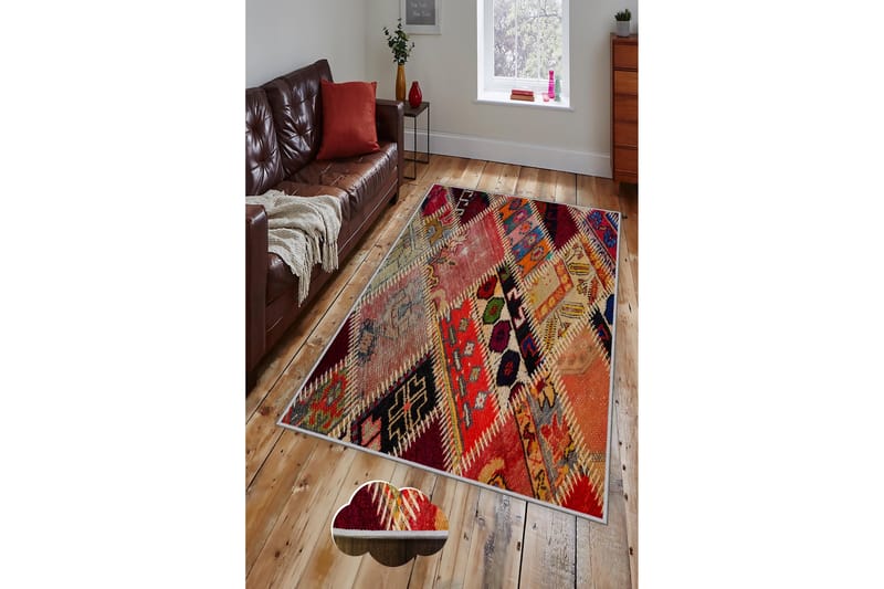 Tolunay Tæppe 120x180 cm - Flerfarvet - Tekstiler - Tæpper - Moderne tæppe - Mønstrede tæpper
