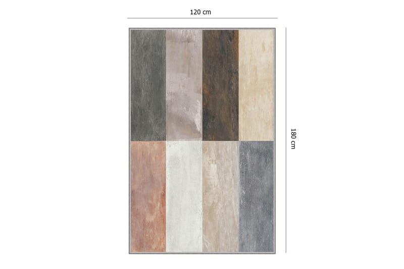 Tolunay Tæppe 120x180 cm - Flerfarvet - Tekstiler - Tæpper - Moderne tæppe - Mønstrede tæpper