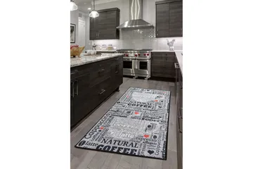 Tugrul Tæppe 120x180 cm - Grå/Velour - Tekstiler - Tæpper - Moderne tæppe - Mønstrede tæpper