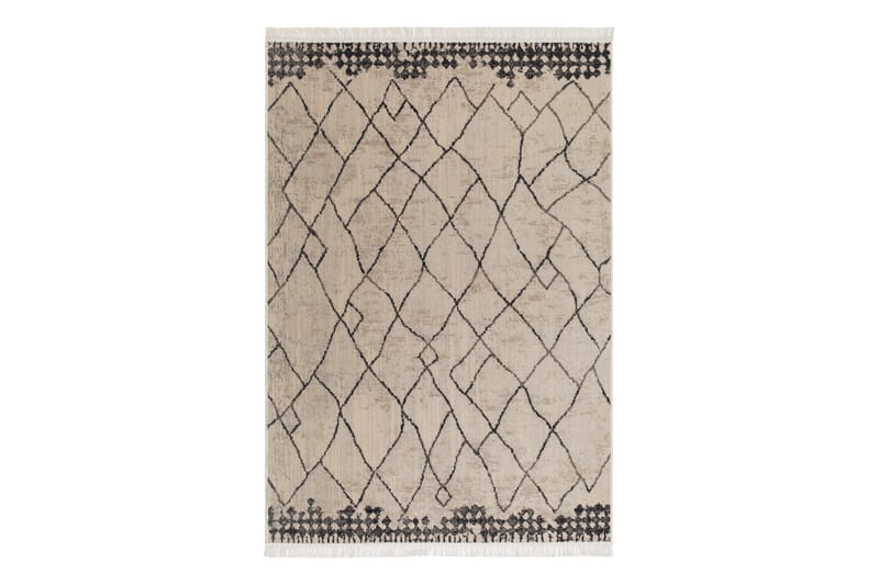 Tulum Berber Wiltontæppe 160x230 cm - Cremehvid - Wiltontæpper - Mønstrede tæpper