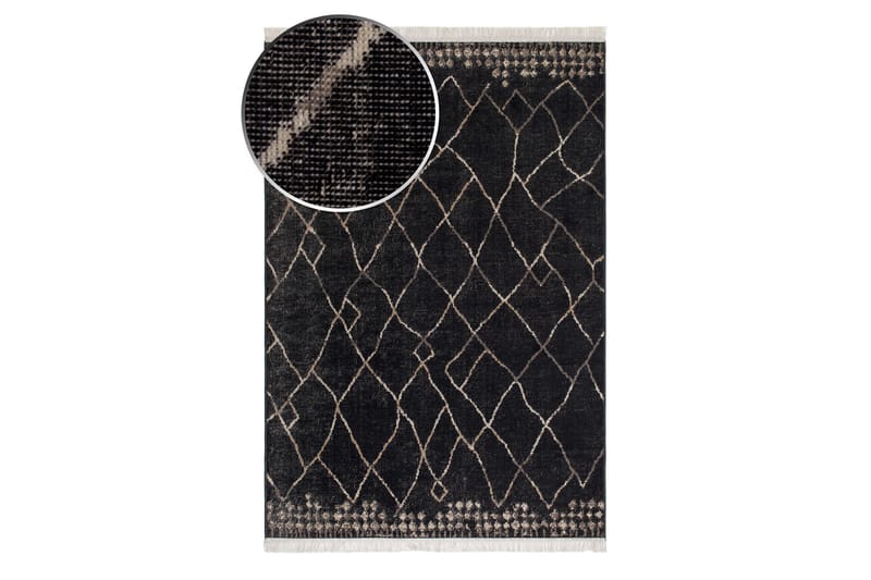 Tulum Berber Wiltontæppe 200x290 cm - Grafit - Wiltontæpper - Mønstrede tæpper