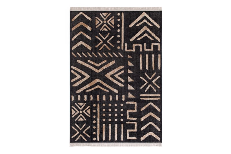 Tulum Inka Wiltontæppe 200x290 cm - Grafit - Wiltontæpper - Mønstrede tæpper