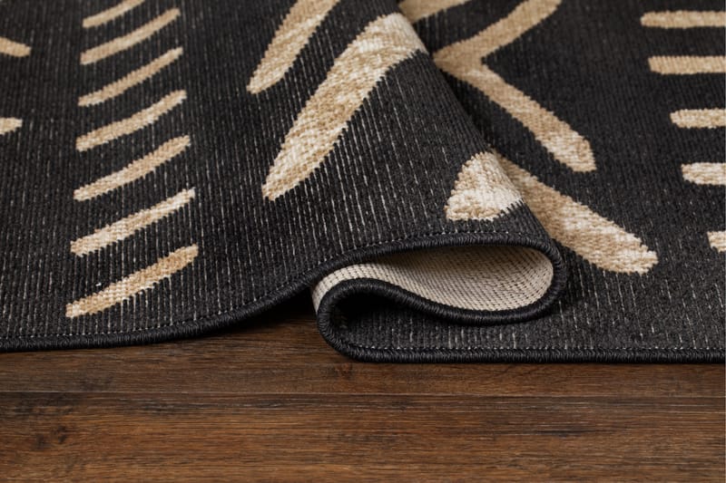 Tulum Inka Wiltontæppe 200x290 cm - Grafit - Wiltontæpper - Mønstrede tæpper