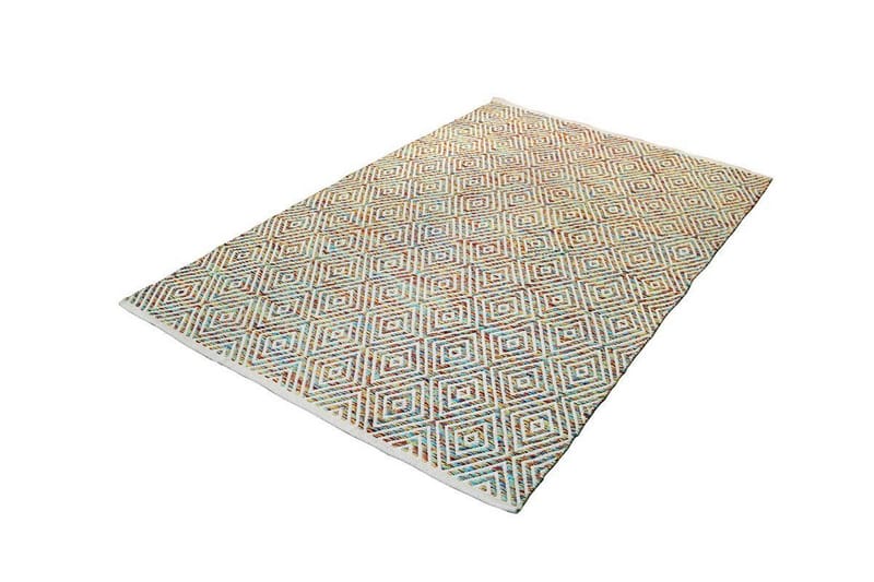 Tureten Mos Tæppe 80x150 cm Flerfarvet - D-Sign - Wiltontæpper - Mønstrede tæpper
