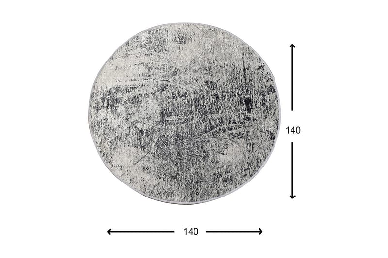 Umboni Tæppe Rund 140 cm - Flerfarvet/Velour - Tekstiler - Tæpper - Moderne tæppe - Mønstrede tæpper
