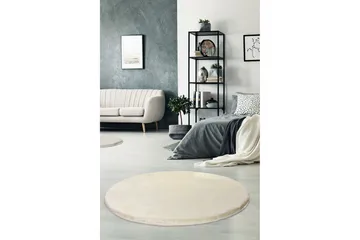 Vigentino Tæppe Rund 90 cm - Beige/Akryl - Tekstiler - Tæpper - Moderne tæppe - Mønstrede tæpper