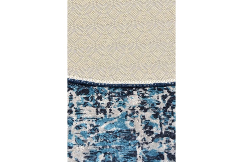 Vovoka Tæppe Rund 100 cm - Flerfarvet/Velour - Tekstiler - Tæpper - Moderne tæppe - Mønstrede tæpper