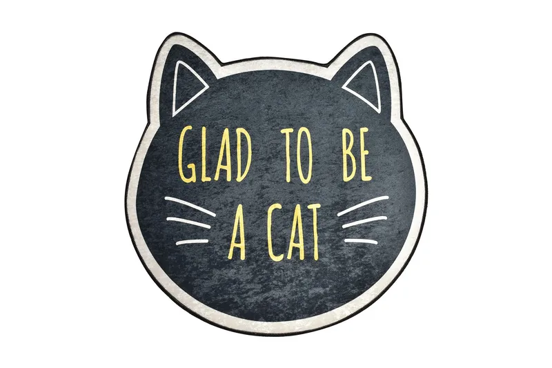 Warrigal Tæppe Rund 140 cm, Flerfarvet/Velour