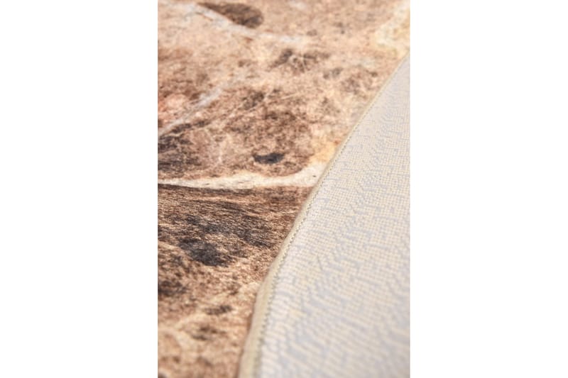 Zithunzi Tæppe Rund 140 cm - Flerfarvet/Velour - Tekstiler - Tæpper - Moderne tæppe - Mønstrede tæpper