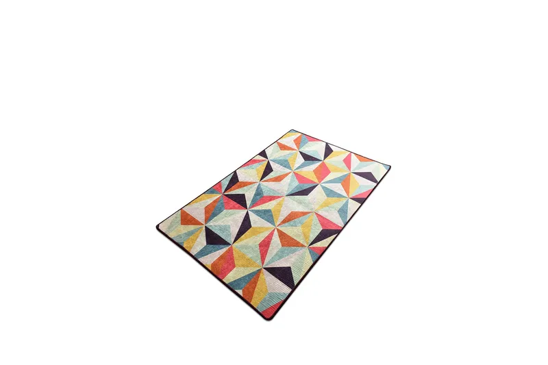 Zortea Tæppe 100x200 cm - Flerfarvet/Velour - Tekstiler - Tæpper - Moderne tæppe - Mønstrede tæpper