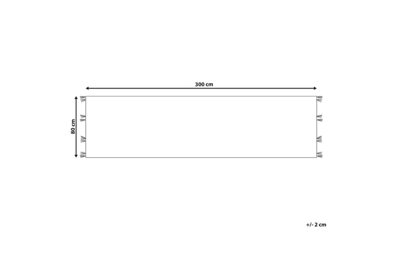 Mrgashat Gangmatte 80x300 cm - Blå - Tekstiler - Tæpper - Moderne tæppe - Uldtæppe