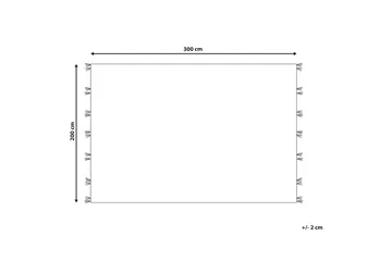 Mrgashat Uldtæppe 200x300 cm - Blå - Tekstiler - Tæpper - Moderne tæppe - Uldtæppe