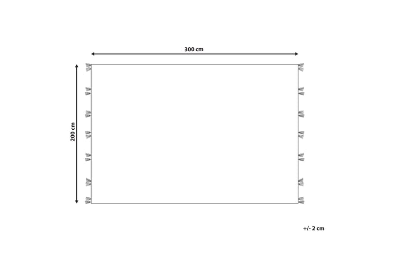 Mrgashat Uldtæppe 200x300 cm - Blå - Tekstiler - Tæpper - Moderne tæppe - Gangmåtter