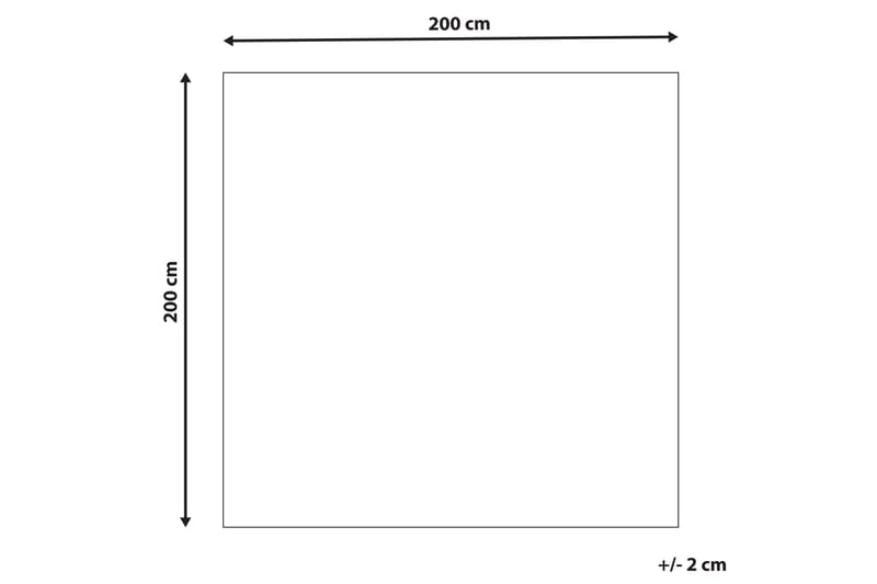 Mucur Uldtæppe 200x200 cm - Gul - Tekstiler - Tæpper - Moderne tæppe - Uldtæppe