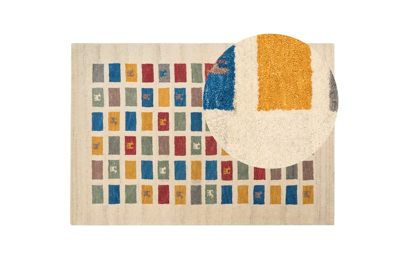 Muratli Ryetæppe 160x230 cm - Beige - Tekstiler - Tæpper - Moderne tæppe - Ryatæpper