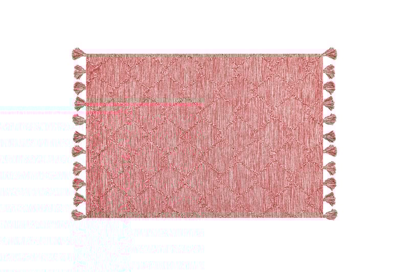 Nigde Ryetæppe 160x230 cm - Rød - Tekstiler - Tæpper - Moderne tæppe - Ryatæpper