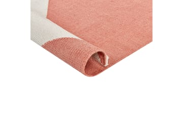 Nizip Ryetæppe 160x230 cm - Rosa - Tekstiler - Tæpper - Moderne tæppe - Bomuldstæpper