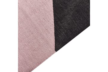 Nizip Ryetæppe 160x230 cm - Rosa - Tekstiler - Tæpper - Moderne tæppe - Bomuldstæpper