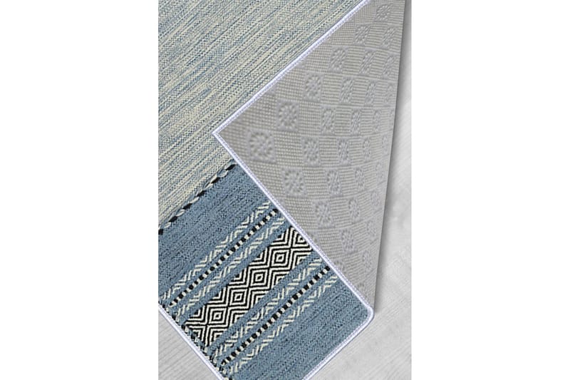Nobutada Wilton-tæppe 60x100 cm Rektangulær - Blå - Tekstiler - Tæpper - Moderne tæppe - Wiltontæpper