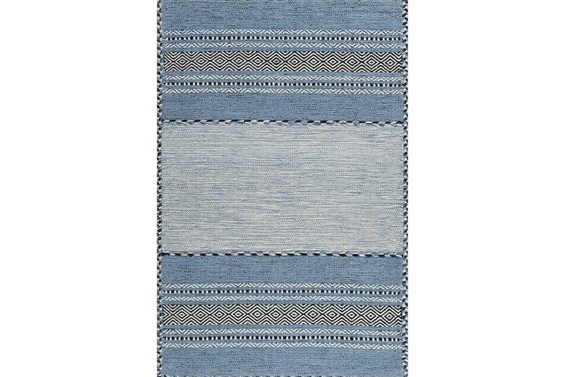 Nobutada Wilton-tæppe 60x100 cm Rektangulær - Blå - Tekstiler - Tæpper - Moderne tæppe - Wiltontæpper