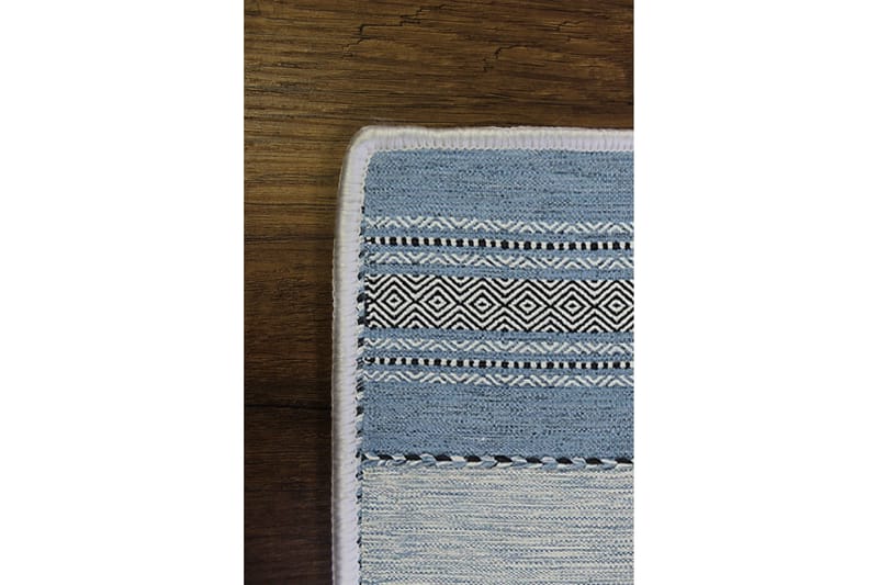 Nobutada Wilton-tæppe 60x100 cm Rektangulær - Blå - Tekstiler - Tæpper - Moderne tæppe - Wiltontæpper