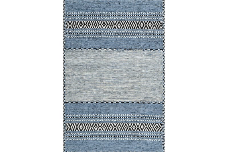 Nobutada Wilton-tæppe 60x100 cm Rektangulær - Blå - Tekstiler - Tæpper - Moderne tæppe - Wiltontæpper