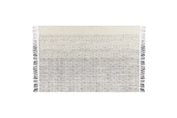 Omerli Uldtæppe 140x200 cm - Sort/hvid - Tekstiler - Tæpper - Moderne tæppe - Uldtæppe