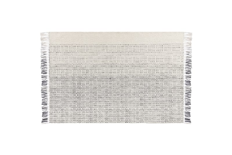 Omerli Uldtæppe 160x230 cm - Sort/hvid - Tekstiler - Tæpper - Moderne tæppe - Uldtæppe