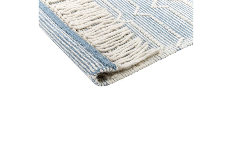 Orhaneli Uldtæppe 160x230 cm - Blå - Tekstiler - Tæpper - Moderne tæppe - Uldtæppe