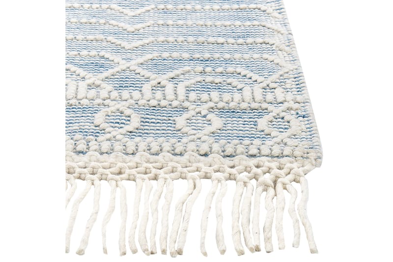 Orhaneli Uldtæppe 160x230 cm - Blå - Tekstiler - Tæpper - Moderne tæppe - Uldtæppe