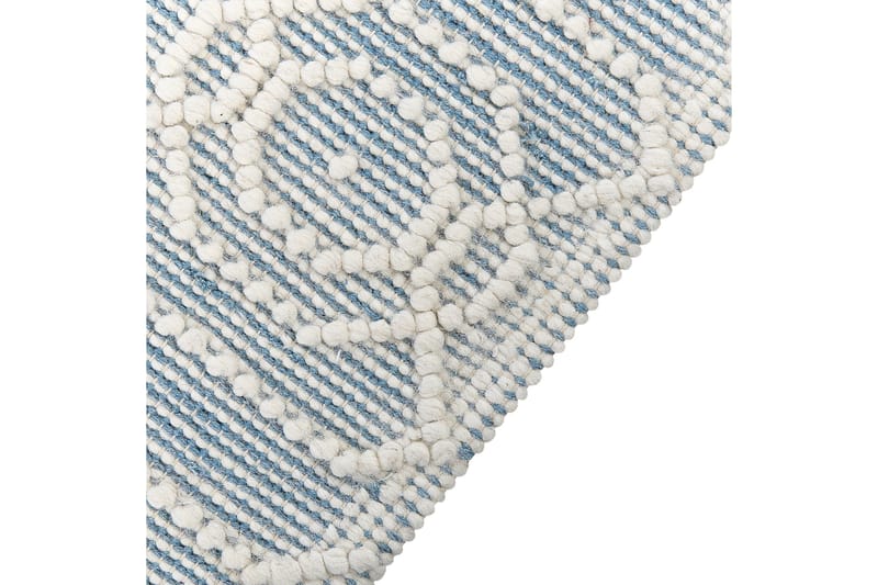 Orhaneli Uldtæppe 160x230 cm - Blå - Tekstiler - Tæpper - Moderne tæppe - Uldtæppe