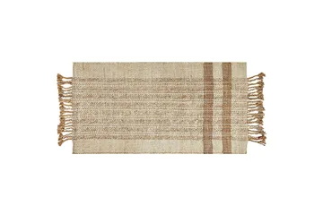 Ortaoba Jutetæppe 80x150 cm - Beige - Tekstiler - Tæpper - Moderne tæppe - Sisaltæpper