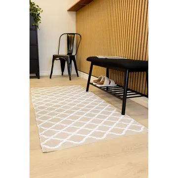 Plasttæppe Hilma Wave - 70x150 cm, Linned - Tekstiler - Tæpper - Moderne tæppe - Wiltontæpper