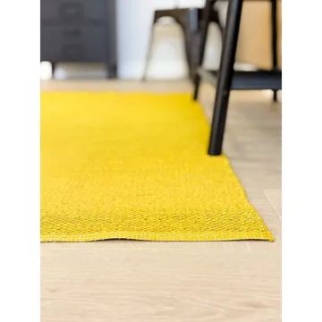 Plasttæppe Hilma Plain - 150x220 cm, Gul - Tekstiler - Tæpper - Moderne tæppe - Wiltontæpper
