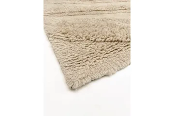 Pure Uldtæppe 170x240 cm Rektangulær - Beige - Tekstiler - Tæpper - Moderne tæppe - Uldtæppe