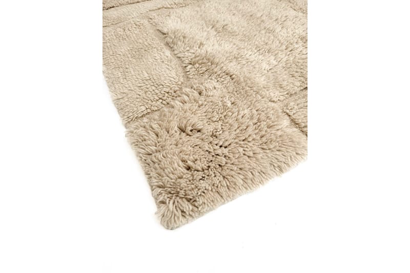 Pure Uldtæppe 170x240 cm Rektangulær - Beige - Tekstiler - Tæpper - Moderne tæppe - Uldtæppe